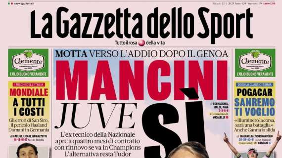 la-gazzetta-dello-sport:-“mancini-verso-la-panchina-della-juve”