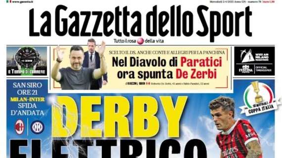 gazzetta-su-milan-inter-di-coppa-italia:-“derby-elettrico”