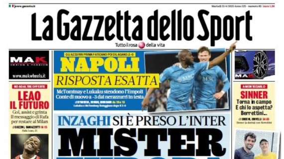 la-gazzetta-dello-sport:-“napoli,-risposta-esatta”