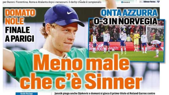 figuraccia-italia,-tuttosport:-“onta-azzurra,-3-0!-meno-male-c’e-sinner”