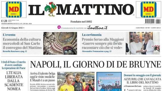 il-mattino:-“napoli,-il-giorno-di-de-bruyne”