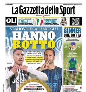 la-gazzetta-dello-sport:-“vlahovic-e-calhanoglu:-hanno-rotto”