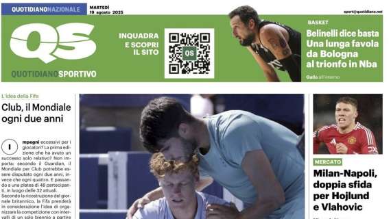 “milan-napoli,-doppia-sfida-per-hojlund-e-vlahovic”:-cosi-qs-in-prima-pagina