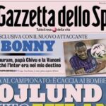 la-gazzetta-dello-sport:-“hojlund,-scatto-milan.-napoli-su-arokodare”