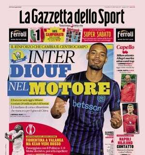 gazzetta-dello-sport:-“inter,-diouf-nel-motore.-napoli-hojlund,contatto!”
