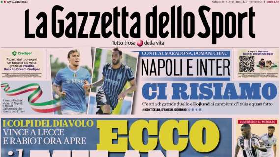 gazzetta-dello-sport:-“ecco-il-milan.-napoli-inter,-ci-risiamo”