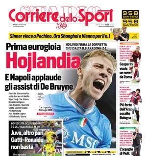 corriere-dello-sport:-“hojliund-firma-la-doppietta-che-esalta-il-maradona”