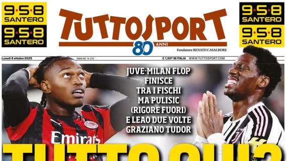 tuttosport:-“juve-milan,-solo-fischi:-il-derby-d’italia-delude”