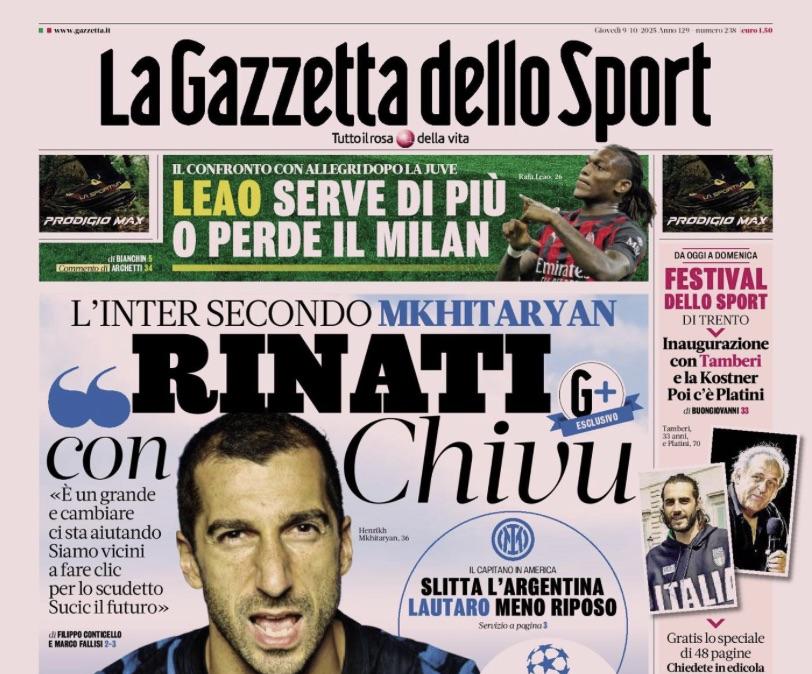 la-gazzetta-dello-sport-intervista-mkhitaryan:-“siamo-rinati-con-chivu”