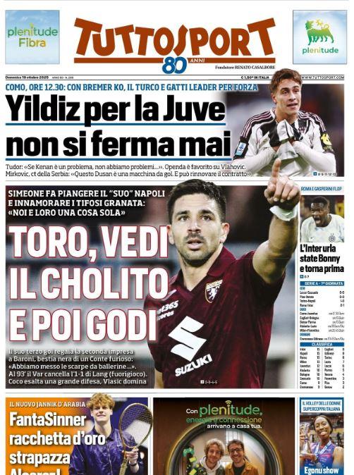 tuttosport-titola:-“toro,-vedi-il-cholito-e-poi-godi”