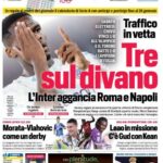 corriere-dello-sport:-“tre-sul-divano,-l’inter-aggancia-napoli-e-roma”