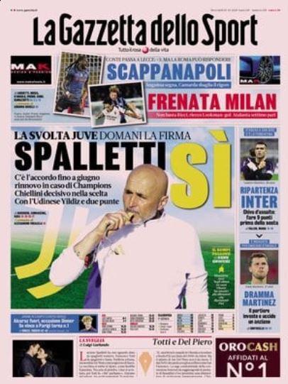 la-gazzetta-dello-sport:-“scappa-napoli-frenata-milan.-spalletti-juve,-si”