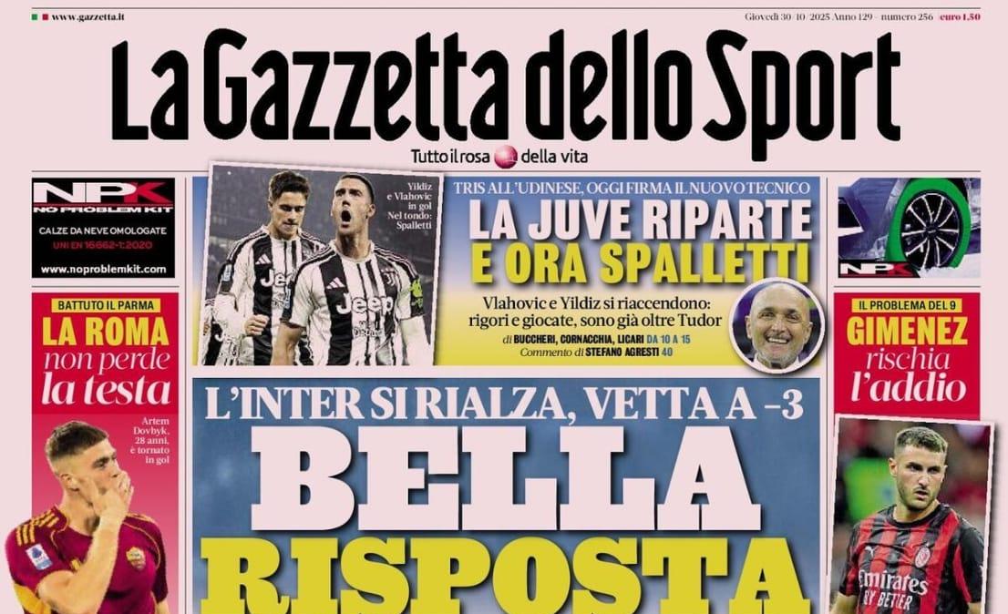la-gazzetta-dello-sport:-“inter,-bella-risposta.-juve-riparte-da-spalletti”