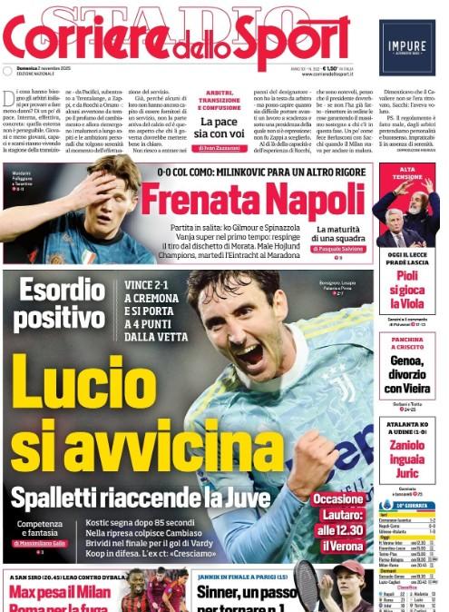 corriere-dello-sport-in-taglio-alto:-“frenata-napoli”