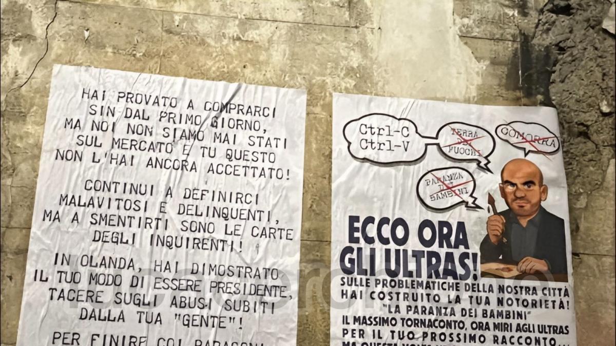 ultras-curva-a-e-curva-b-contro-adl-e-saviano:-spuntano-due-manifesti-in-citta