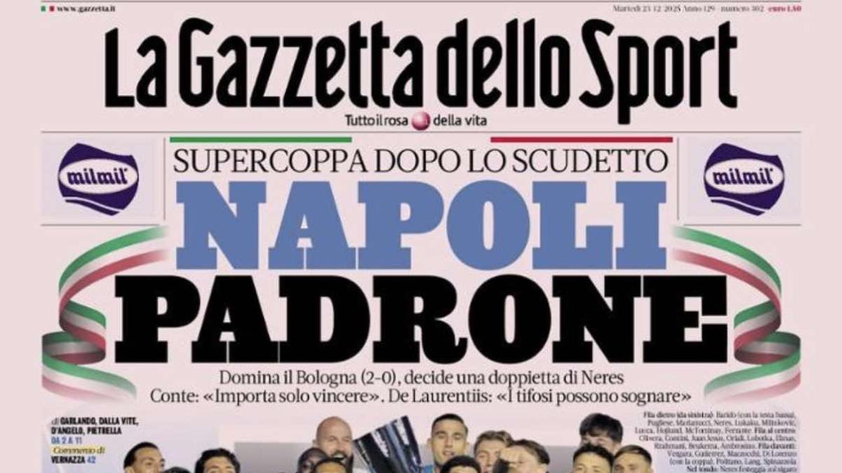 la-gazzetta-dello-sport:-“napoli-padrone.-supercoppa-dopo-lo-scudetto”