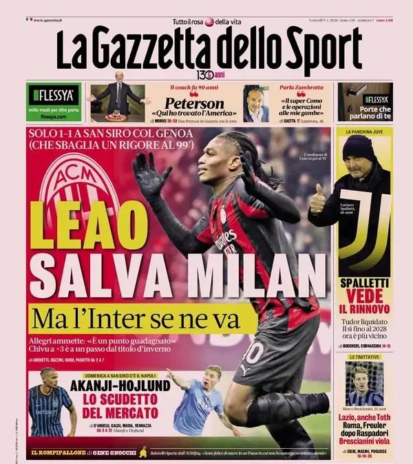 la-gazzetta-dello-sport:-“akanji-hojlund,-lo-scudetto-del-mercato”