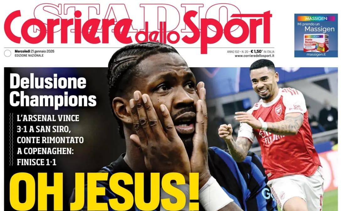 delusione-napoli,-corriere-dello-sport:-“vittoria-buttata”