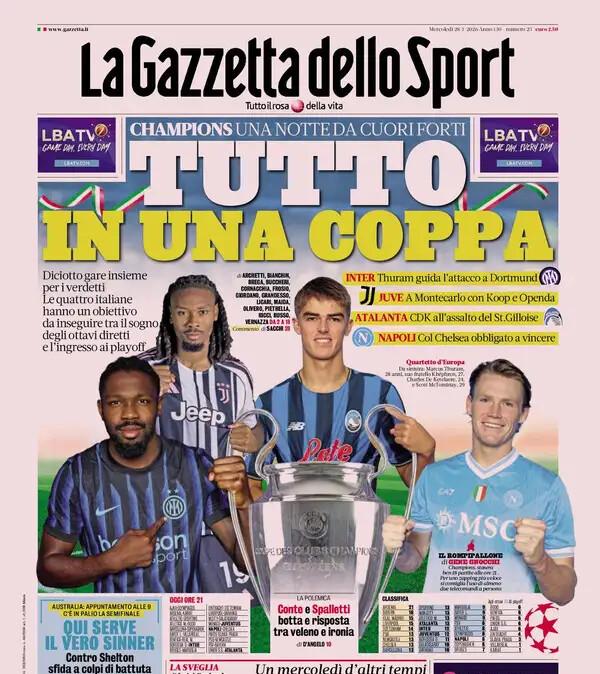 la-gazzetta-dello-sport:-“tutto-in-una-notte.-il-napoli-deve-vincere”