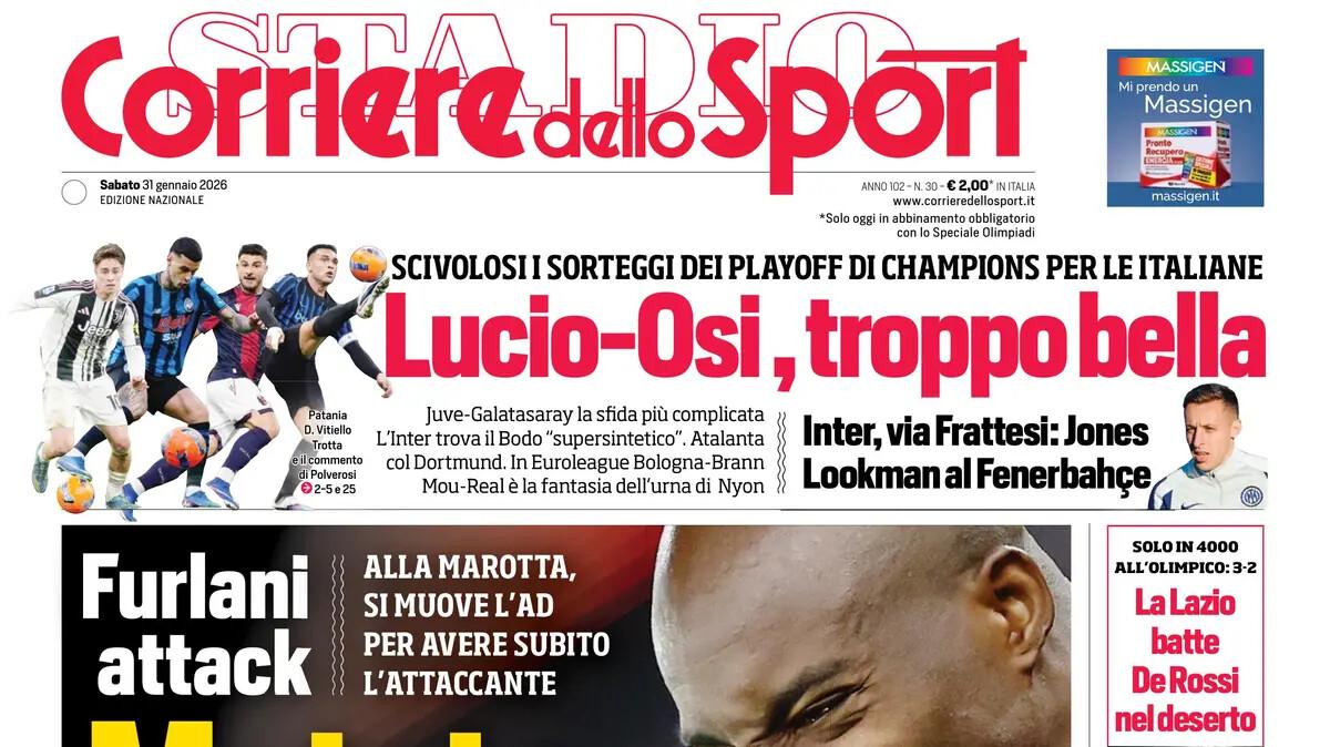 corriere-dello-sport:-“mateta,-all-in-milan!-lucio-osi,-troppo-bella”