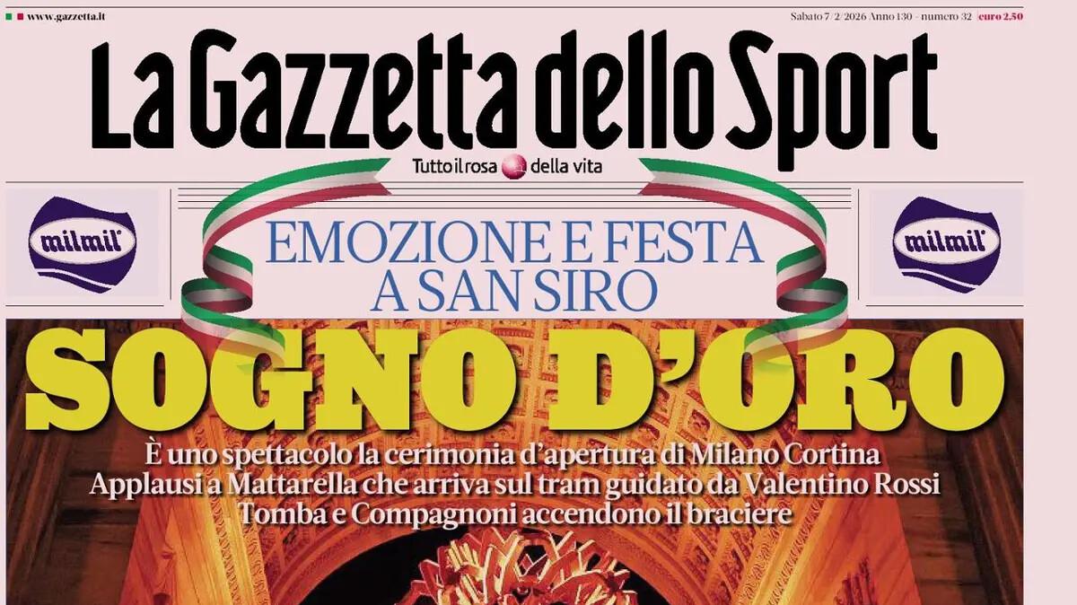 via-alle-olimpiadi,-gazzetta-dello-sport-titola:-“sogno-d’oro”