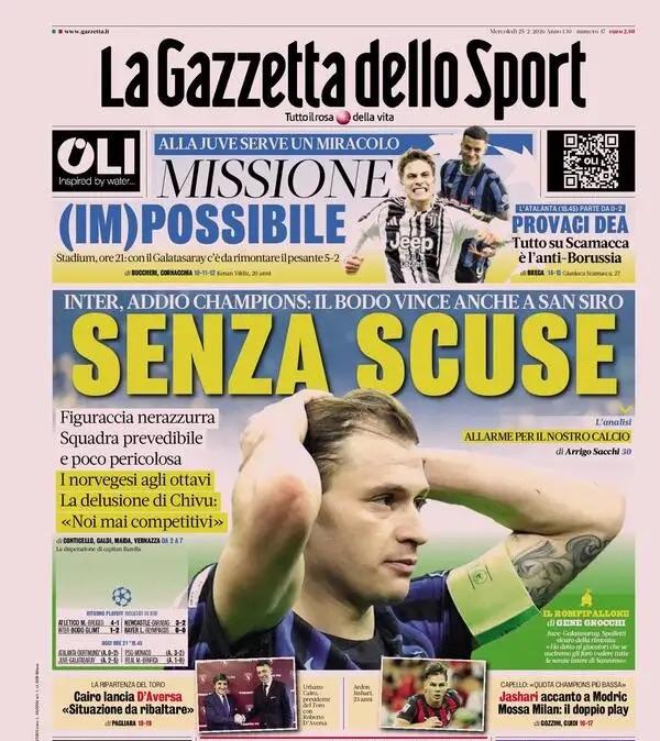 inter-eliminata,-gazzetta-dello-sport:-“senza-scuse”