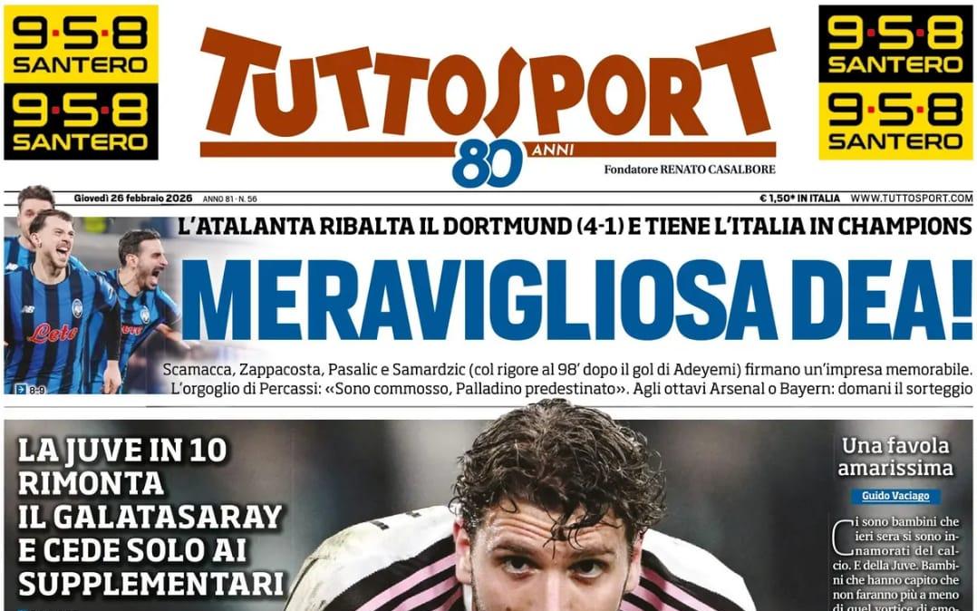 tuttosport-sulle-italiane:-“juve,-grazie-eroi.-meravigliosa-dea”