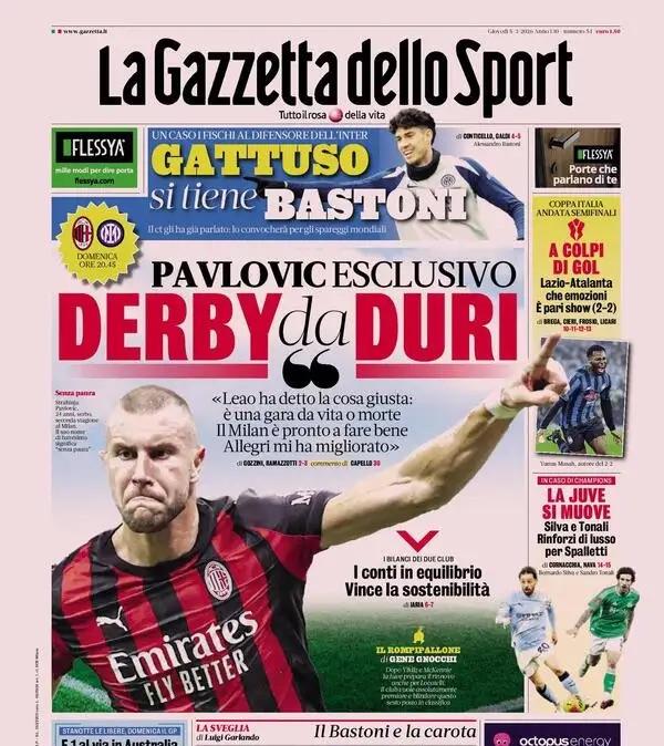 la-gazzetta-dello-sport:-“gattuso-si-tiene-bastoni”
