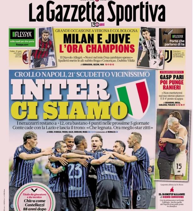 la-gazzetta-dello-sport-dopo-il-ko-del-napoli:-“inter,-ci-siamo-per-lo-scudetto”
