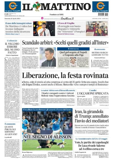 il-mattino:-“scandalo-arbitri:-‘scelti-quelli-graditi-all’inter'”
