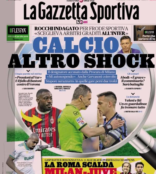 la-gazzetta-dello-sport-apre-con-rocchi-indagato:-“calcio,-altro-shock”