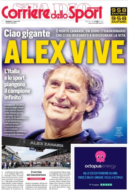 corriere-dello-sport-a-tutta-pagina:-“alex-vive”.-il-primo-titolo-sul-calcio-e-per-il-napoli