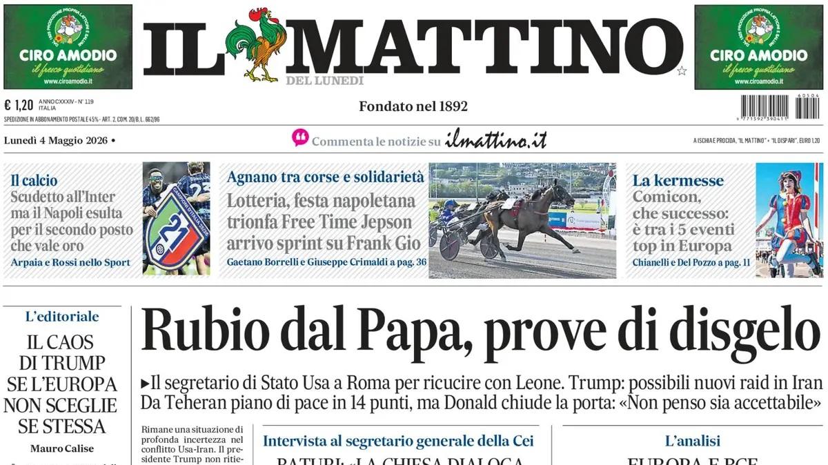 il-mattino:-“scudetto-all’inter,-ma-il-napoli-esulta:-il-secondo-posto-vale-oro”