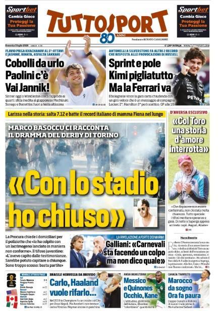 scontri-derby-di-torino,-tuttosport-intervista-il-tifoso-colpito-da-un-poliziotto:-il-titolo