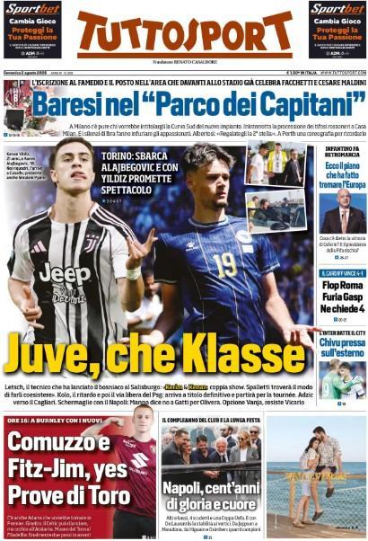 festa-centenario,-tuttosport:-“napoli,-cent’anni-di-gloria-e-cuore”