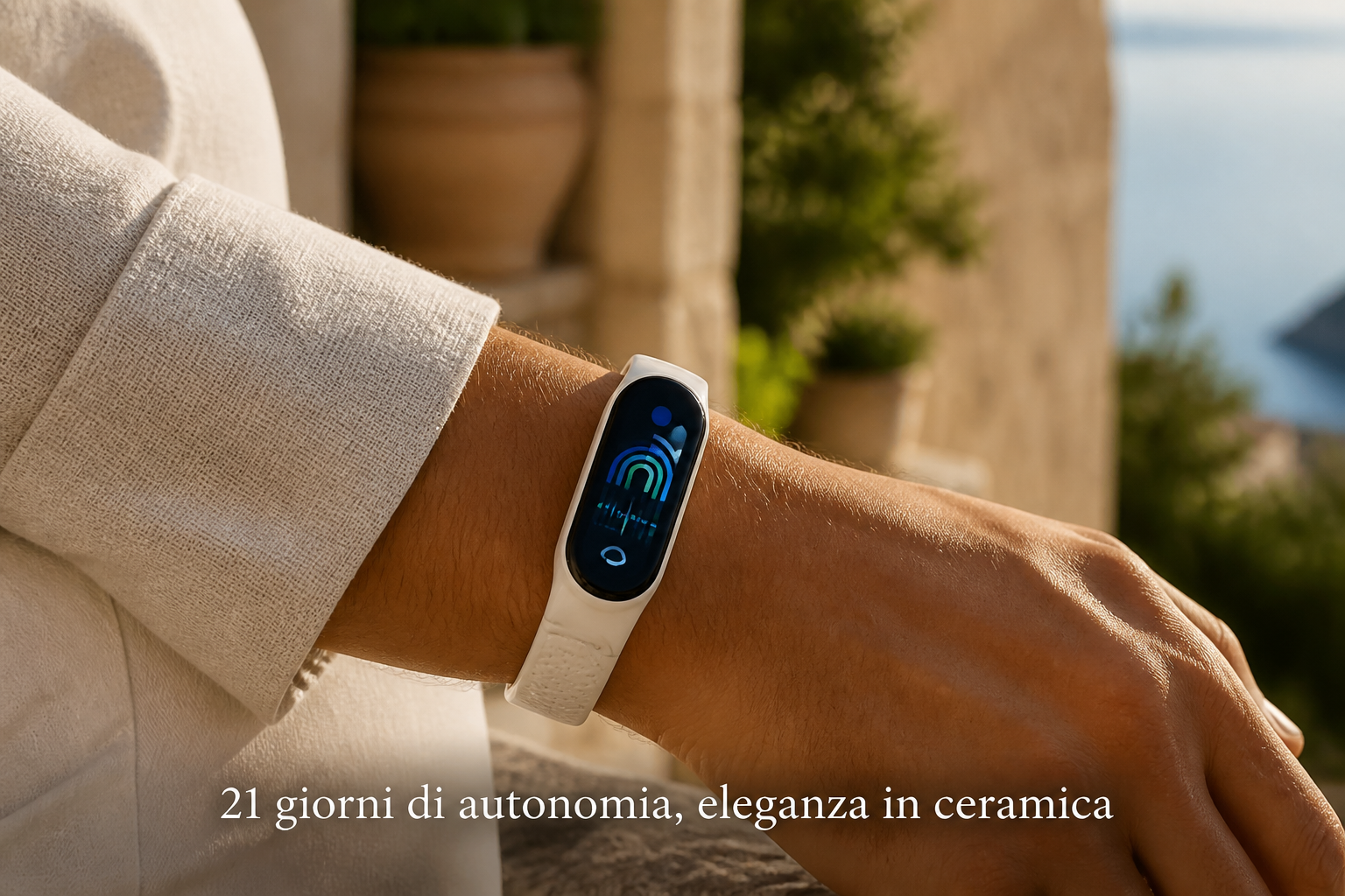 con-amoled-1,5k-e-21-giorni-di-autonomia,-la-smart-band-in-ceramica-scontata-del-22%-oscura-apple-watch-su-amazon