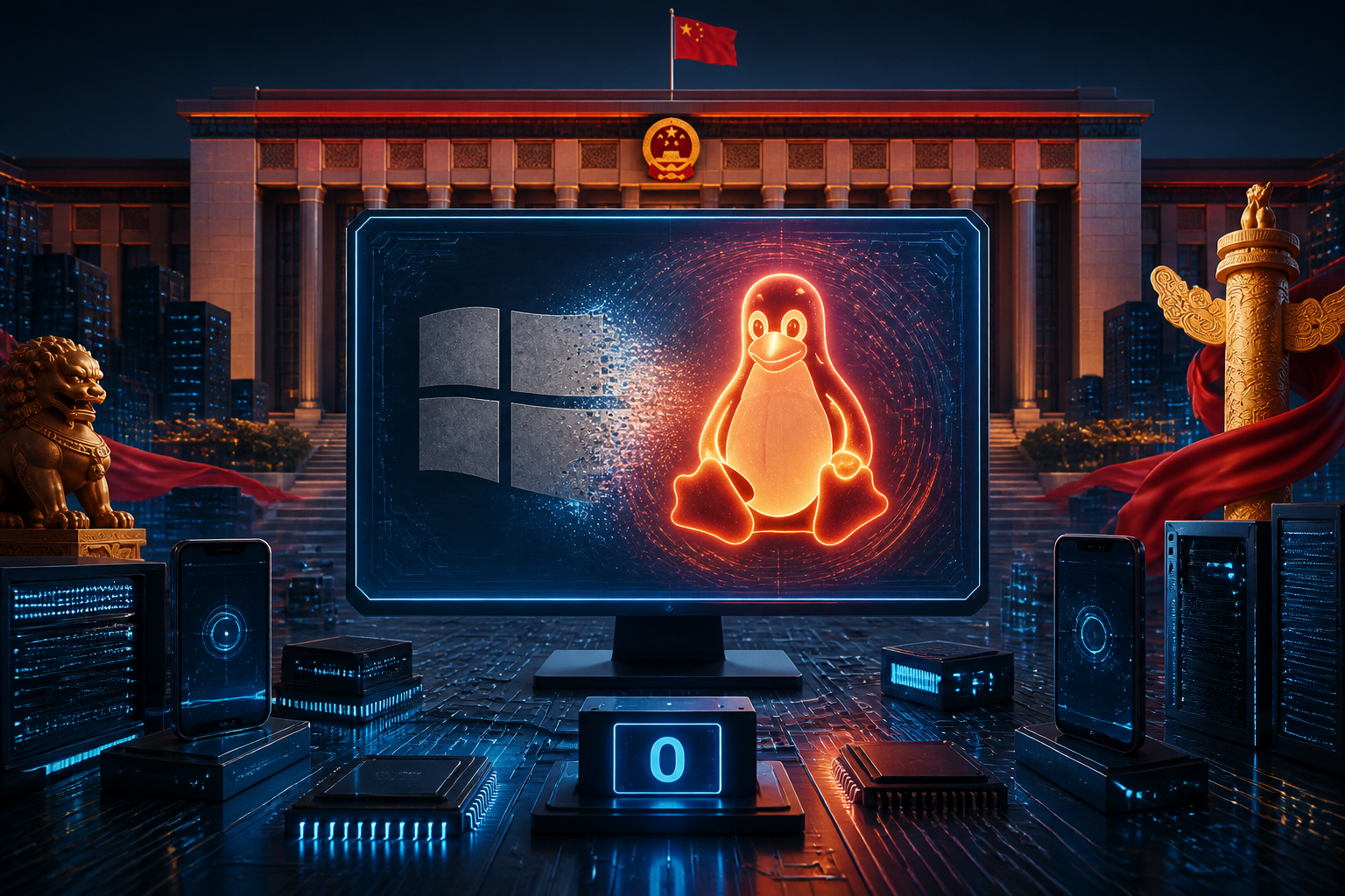 dagli-smartphone-ai-chip-ai-sistemi-operativi:-la-cina-rimuove-windows-10-dal-governo-e-sceglie-linux-nazionale
