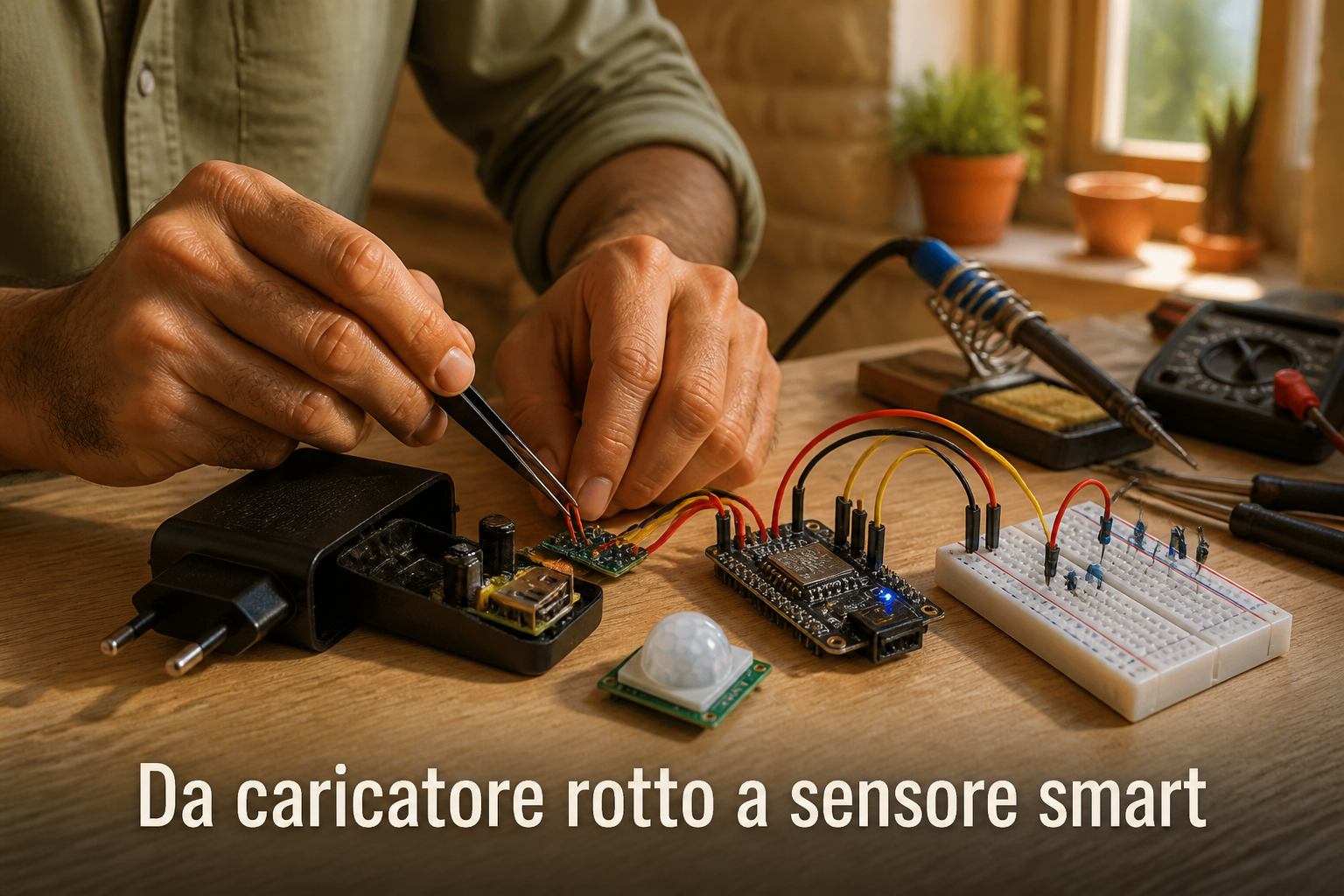 ecco-i-componenti-per-trasformare-un-vecchio-caricatore-rotto-in-un-sensore-di-presenza-per-la-casa-intelligente