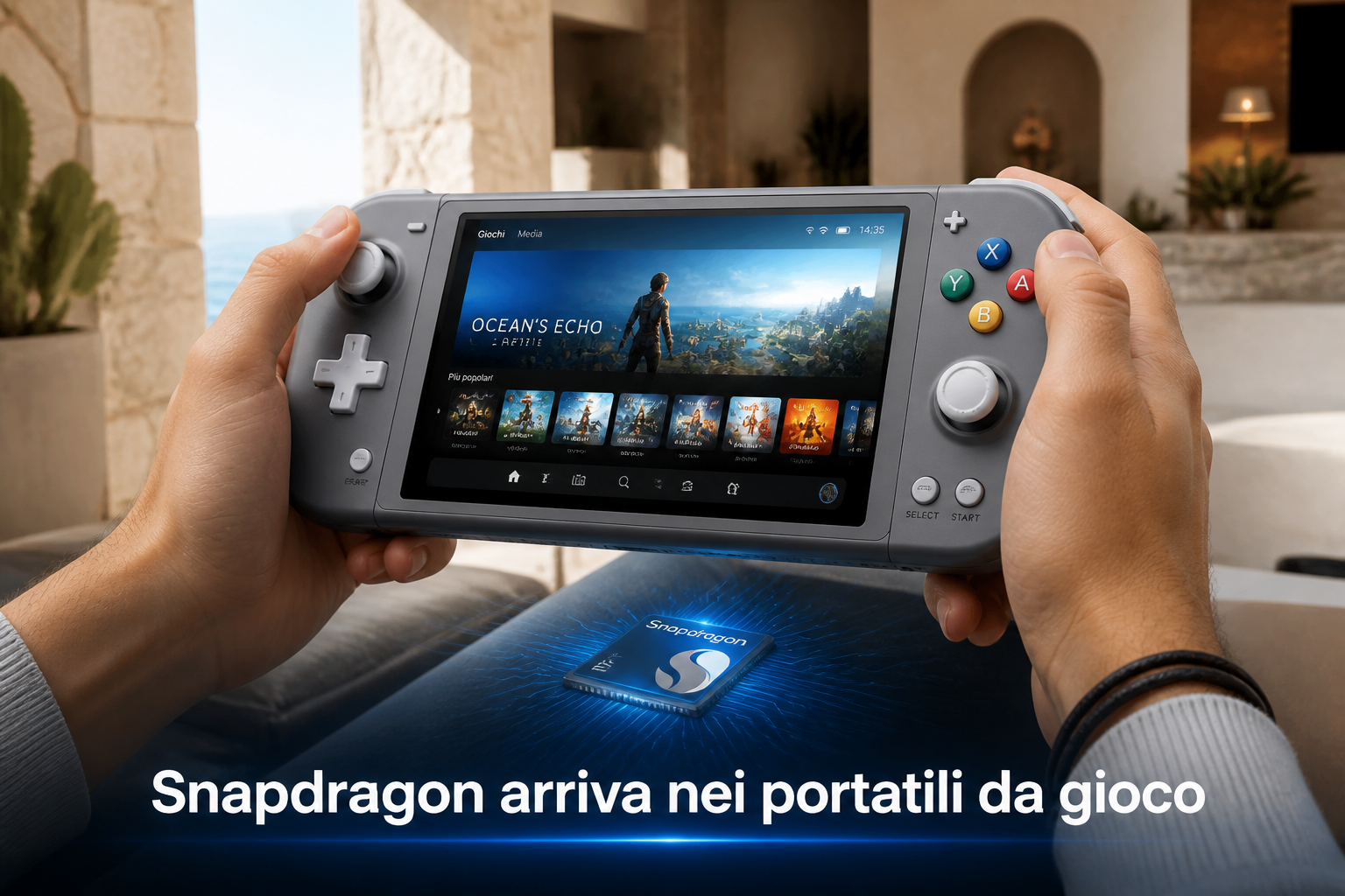 snapdragon-arriva-nei-portatili-da-gioco:-anbernic-lo-introduce-con-un-design-che-richiama-switch-lite-nintendo