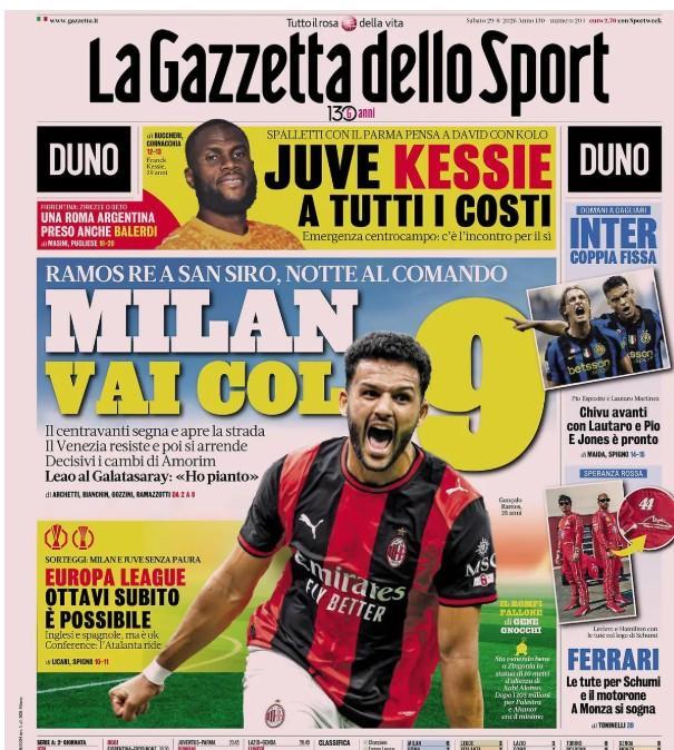 il-milan-vince-ancora,-la-gazzetta-dello-sport-titola:”vai-col-9″