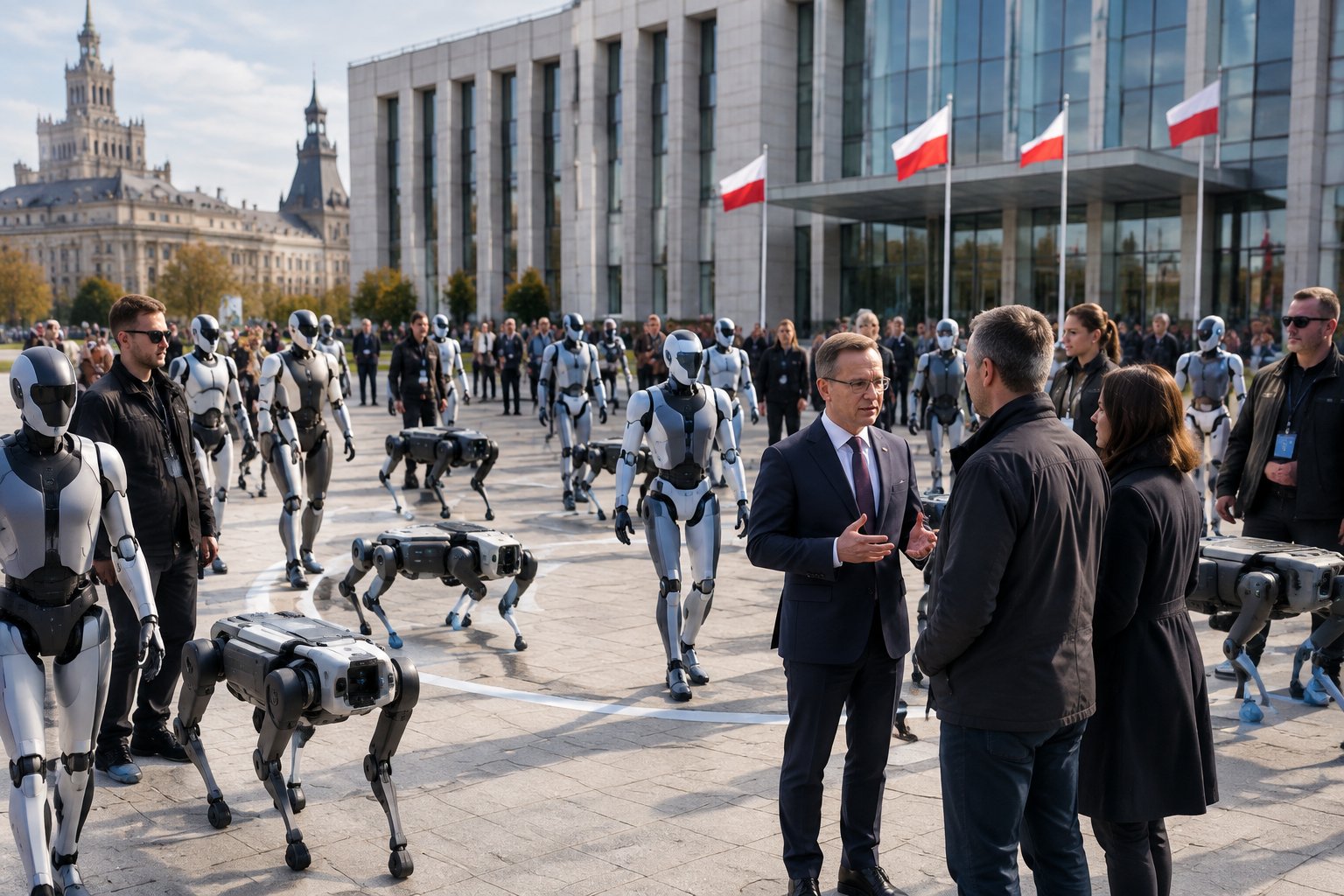 robot-umanoidi-a-varsavia-manifestano-contro-l’ia-e-il-ministro-interviene