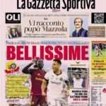 roma-inter-show,-l’apertura-de-la-gazzetta-dello-sport:-“bellissime”