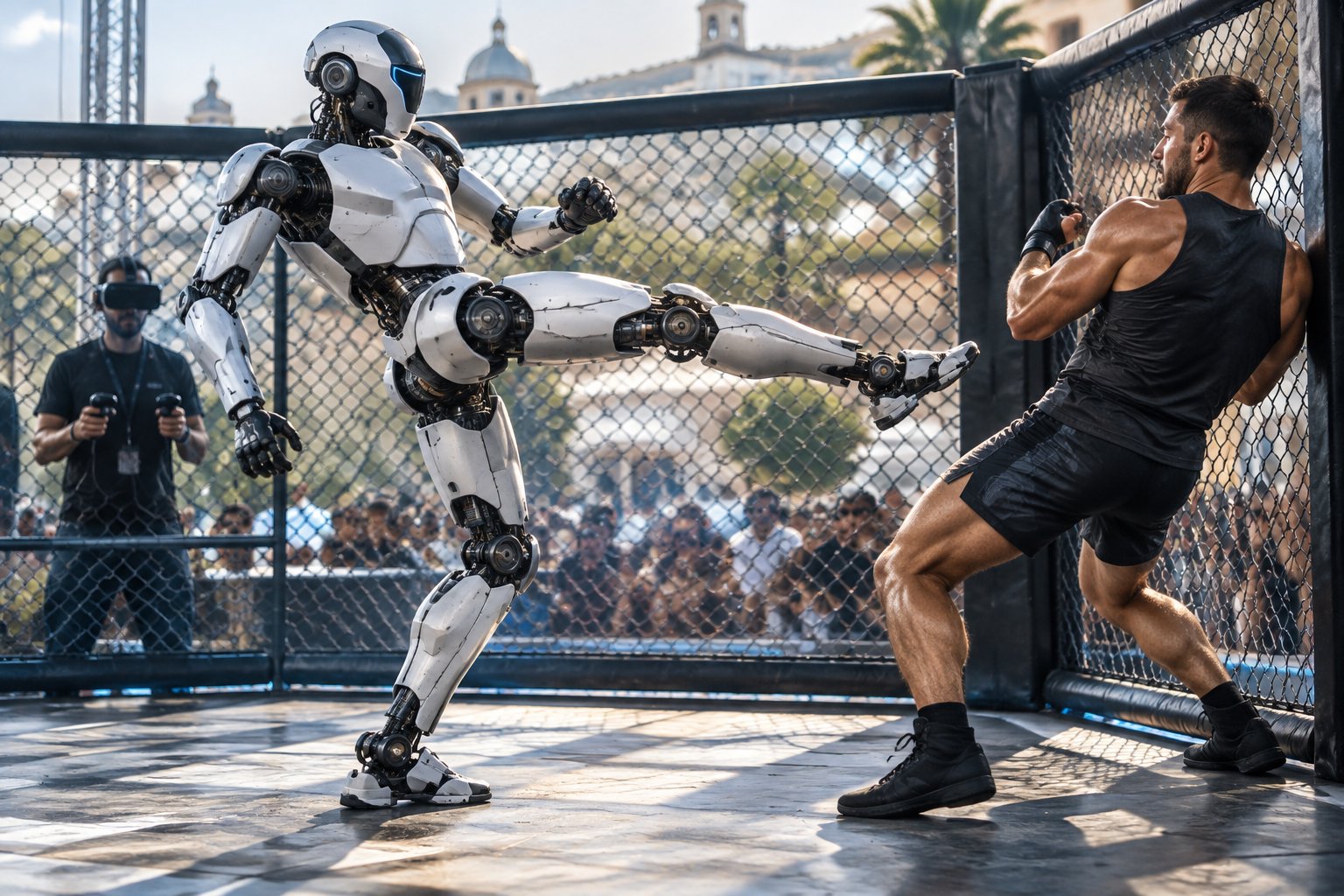 combattimento-tra-robot-umanoide-e-uomo,-cosa-rivela-il-video-virale