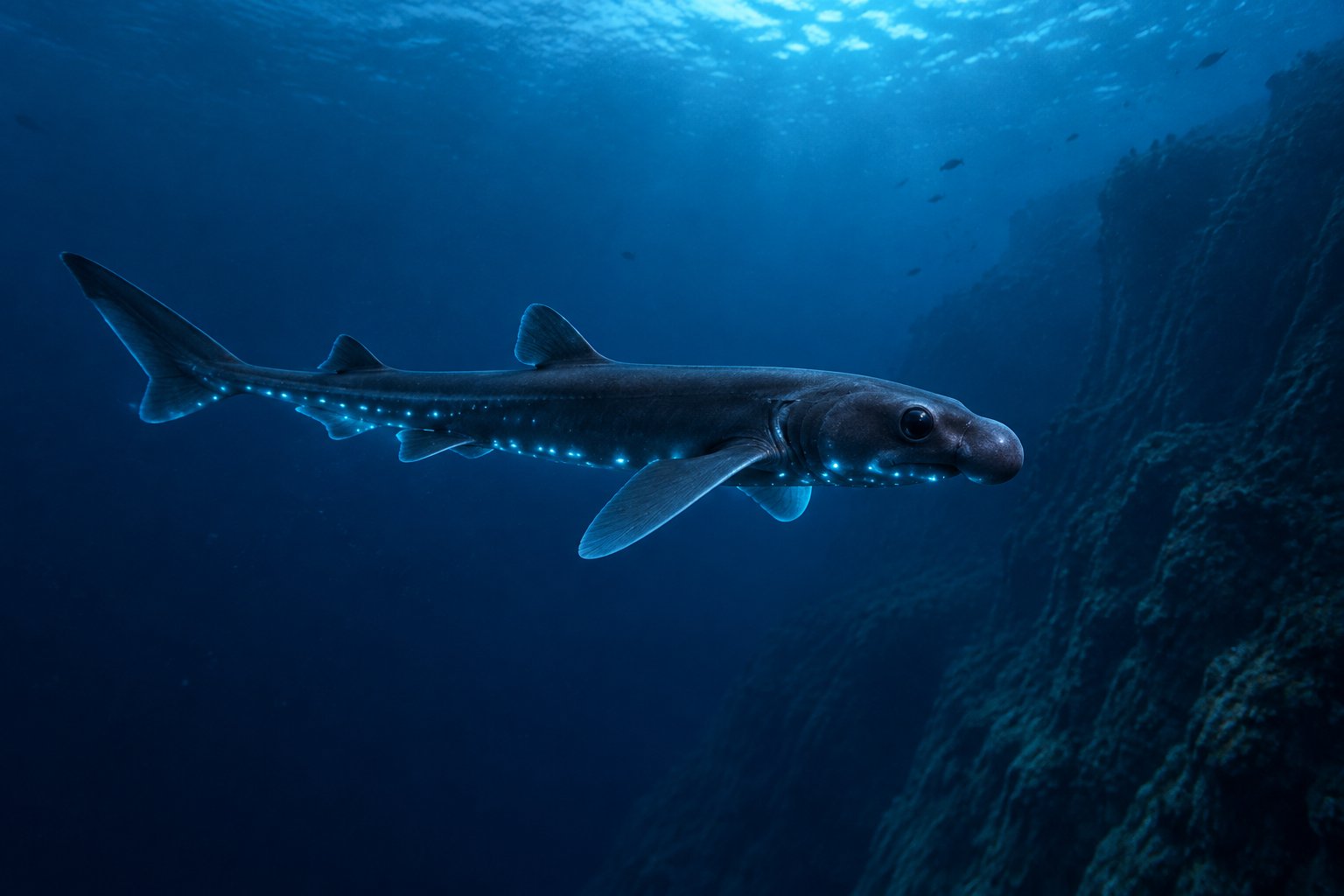 squalo-lanterna-bioluminescente:-come-produce-luce-negli-abissi-oceanici