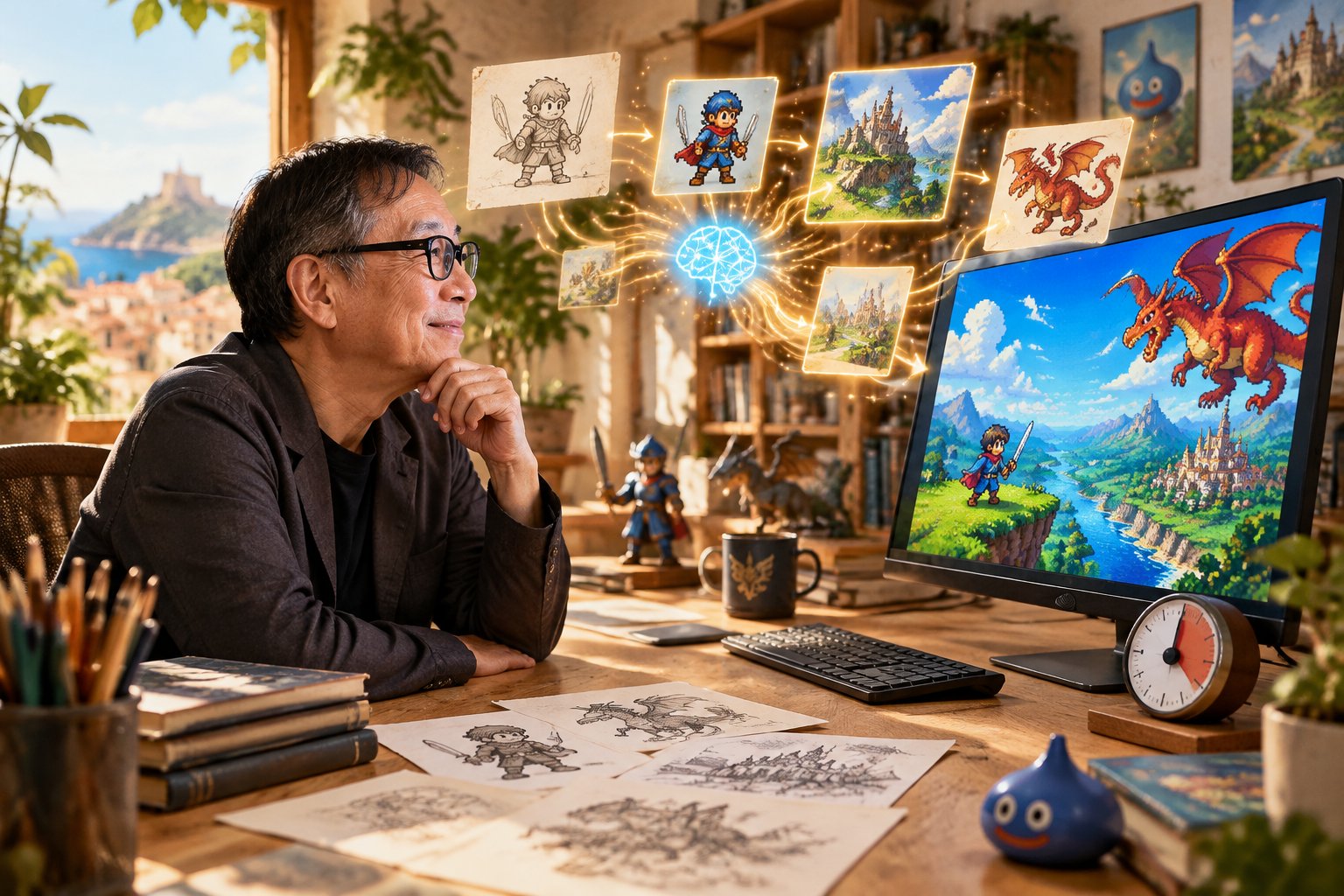 giochi-ia-a-creazione-veloce:-yuji-horii-lo-dimostra-in-30-minuti