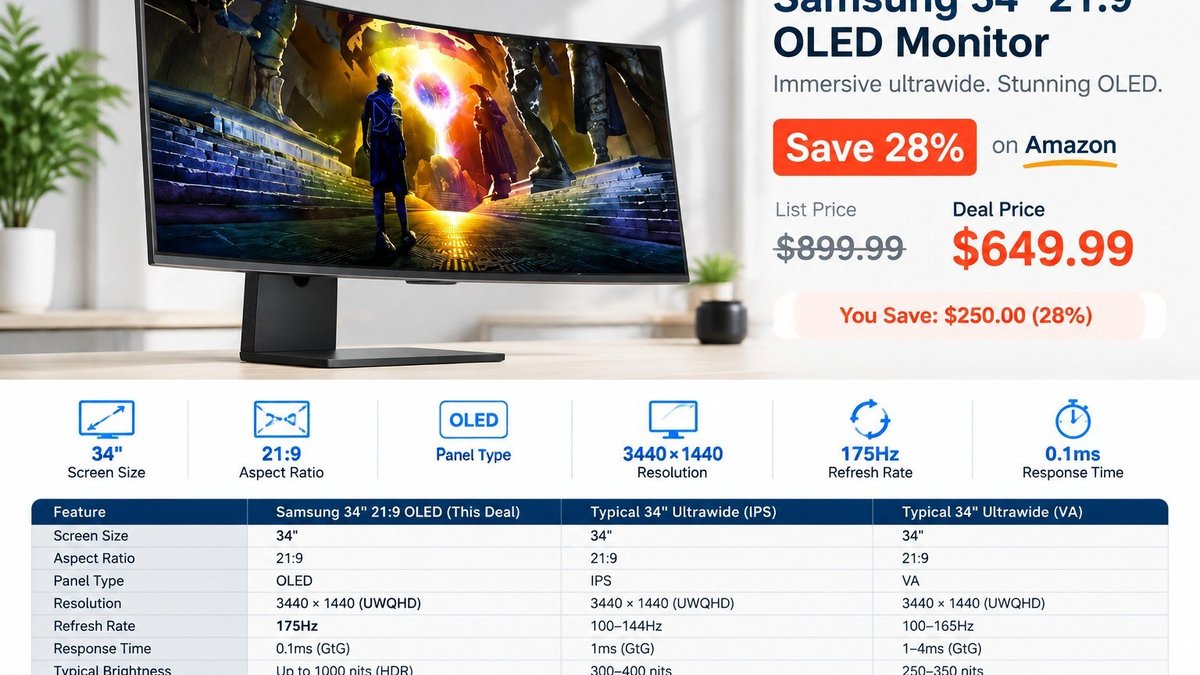 monitor-samsung-oled-in-offerta:-ecco-il-34-pollici-21:9-e-i-rivali